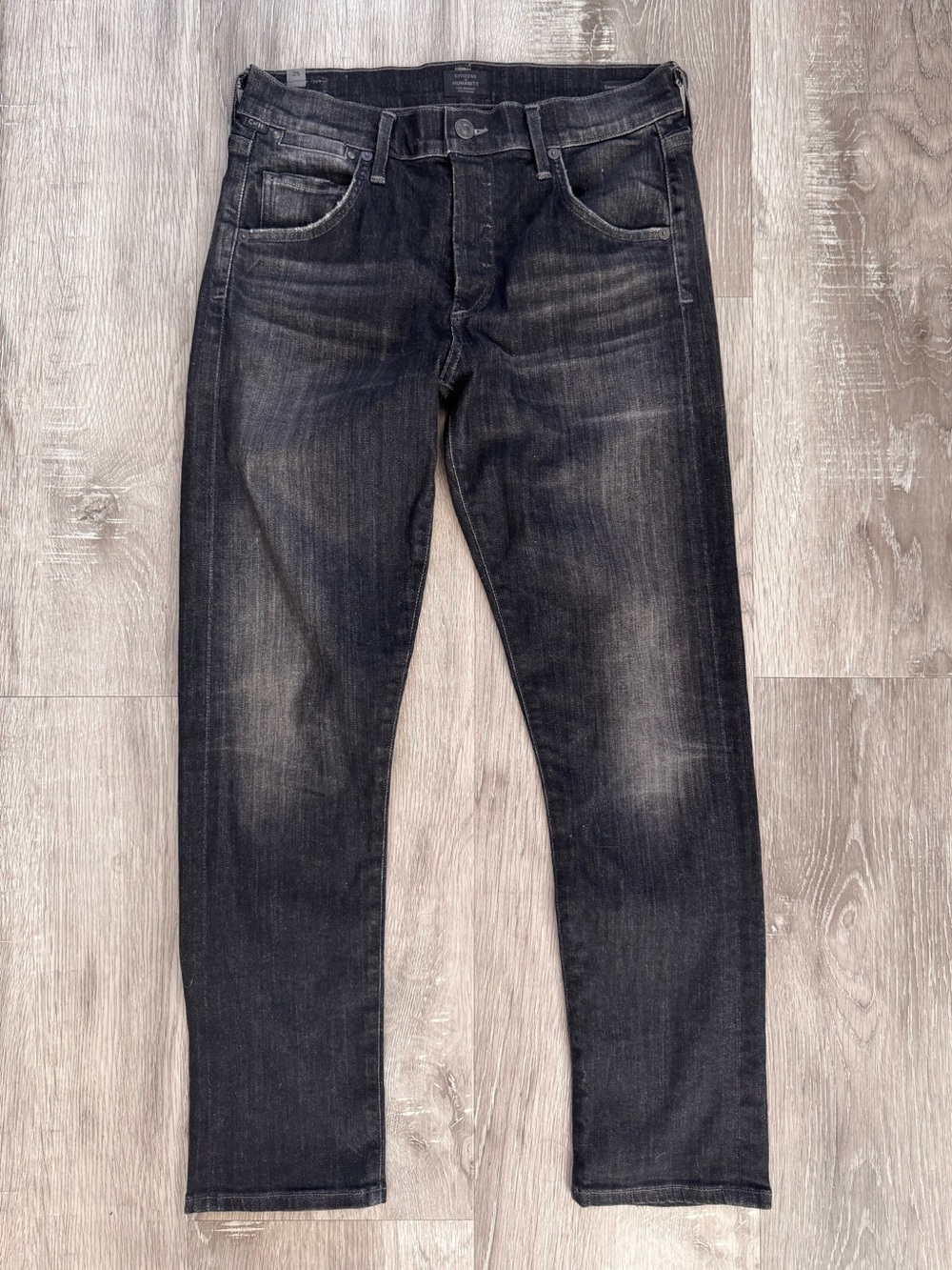 Citizens of Humanity Emerson Slim Boyfriend Jeans Size 25 Black Wash
